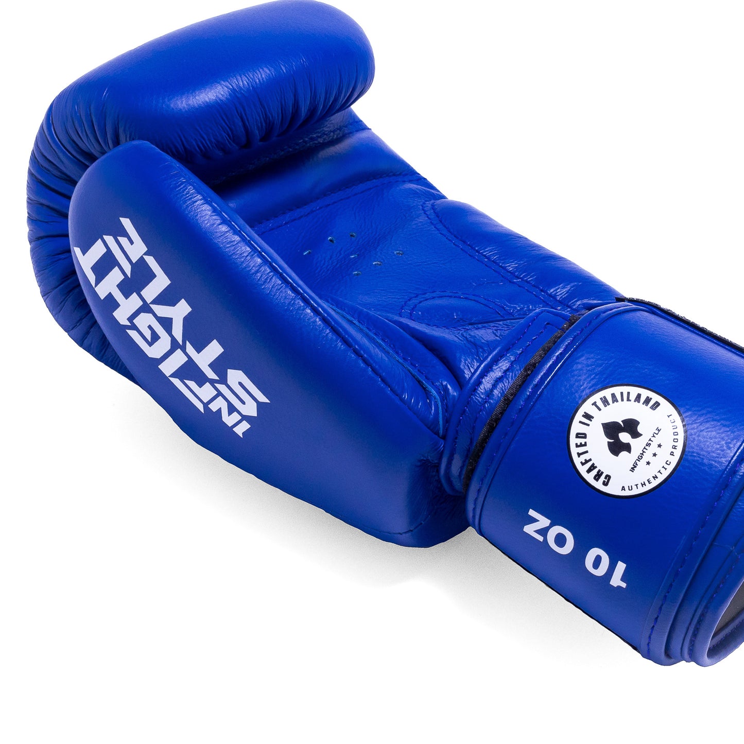 INFIGHTSTYLE GLOVES LEATHER HOOK-AND-LOOP CLASSIC MUAY THAI BOXING PRO NEW LOGO