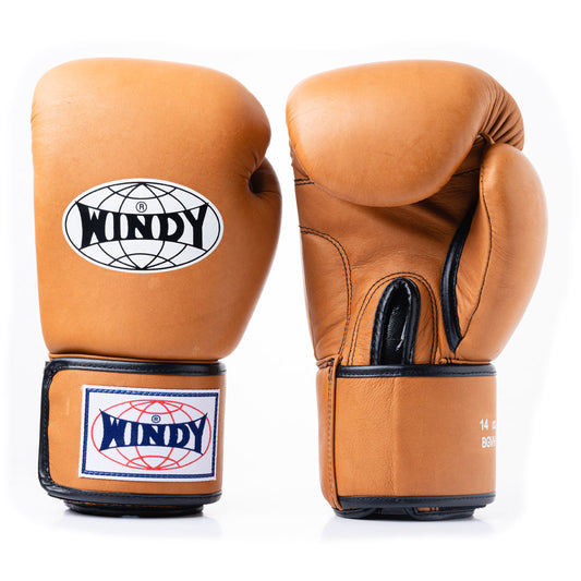 WINDY GLOVES BGVH LEATHER HOOK-AND-LOOP BOXING PROFESSIONAL CLASSIC