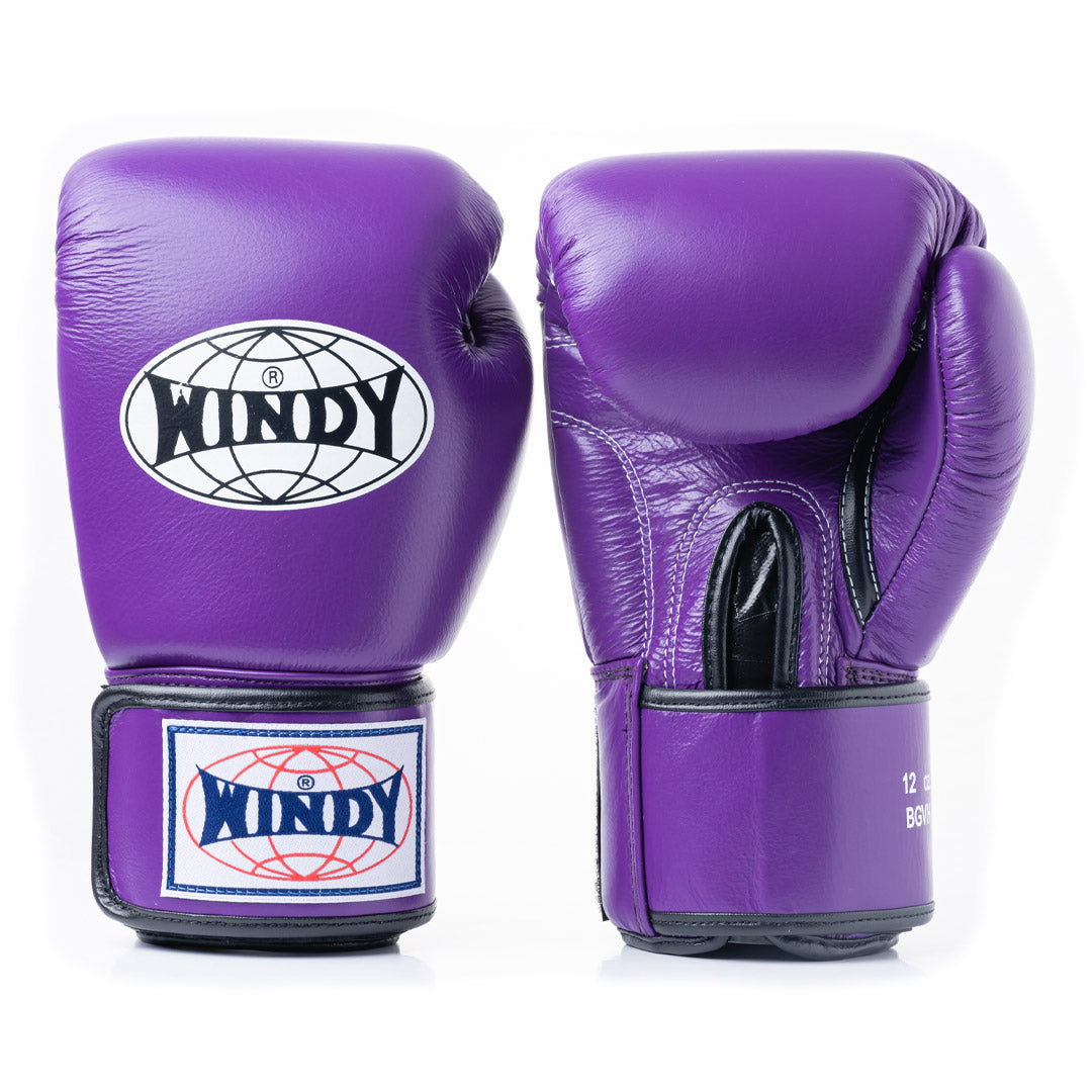 WINDY GLOVES BGVH LEATHER HOOK-AND-LOOP BOXING PROFESSIONAL CLASSIC