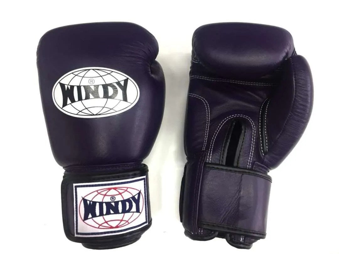 WINDY GLOVES BGVH LEATHER HOOK-AND-LOOP BOXING PROFESSIONAL CLASSIC
