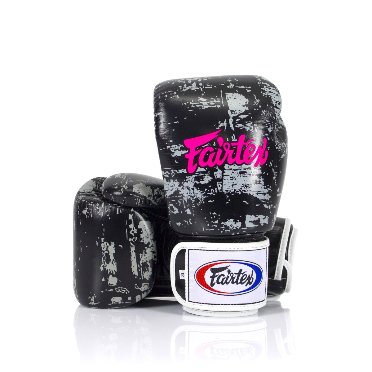 FAIRTEX GLOVES BGV1 LEATHER HOOK-AND-LOOP DARK CLOUD