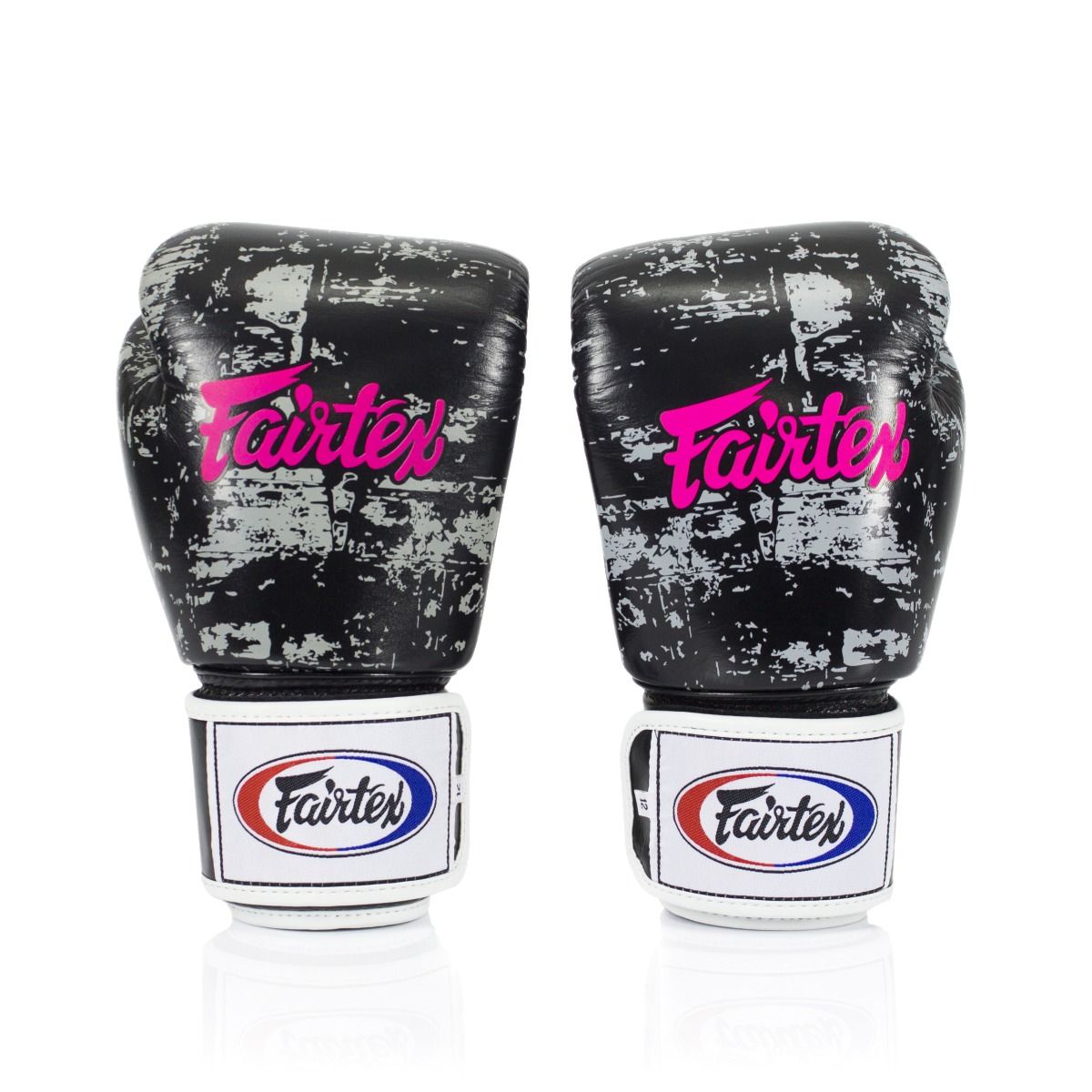 FAIRTEX GLOVES BGV1 LEATHER HOOK-AND-LOOP DARK CLOUD