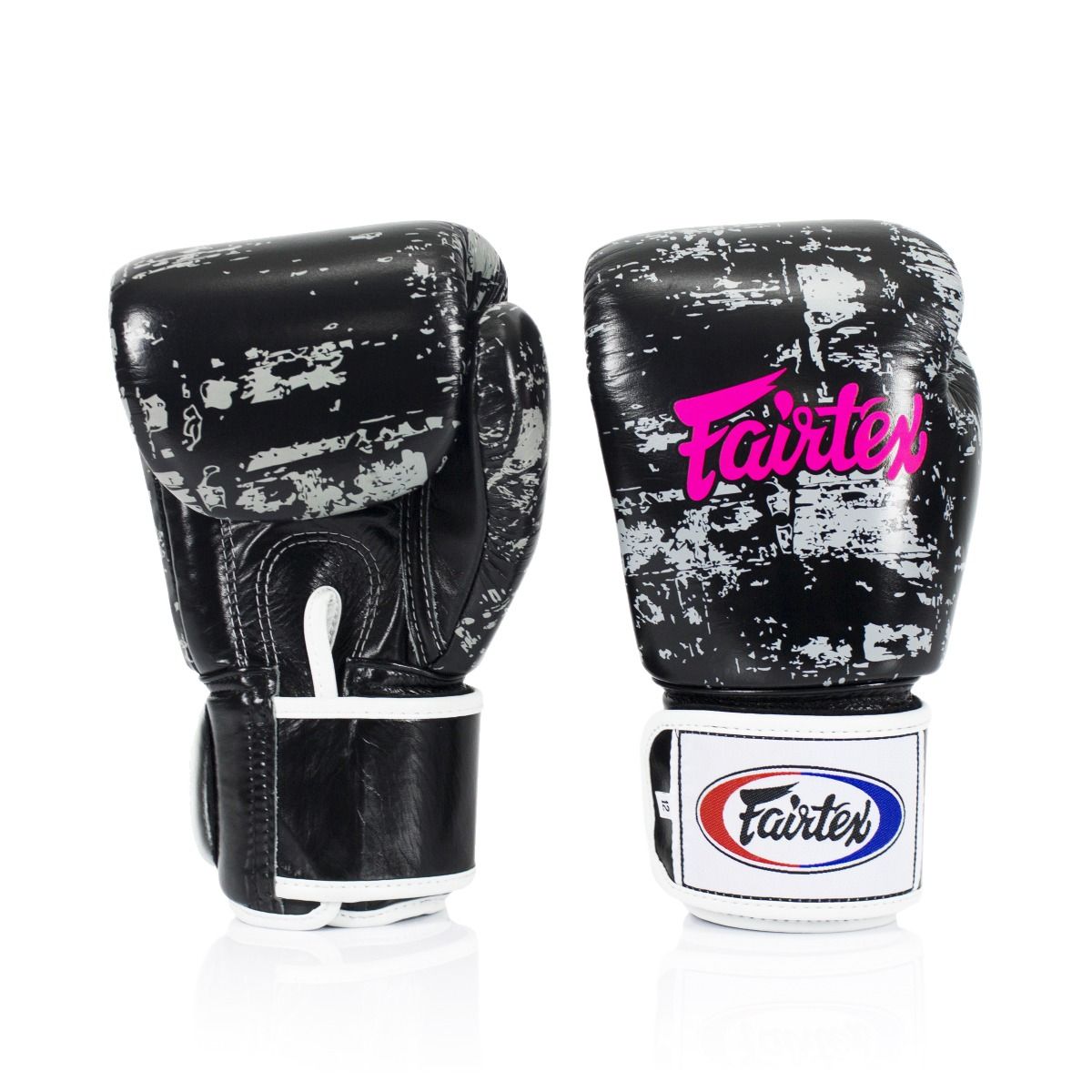 FAIRTEX GLOVES BGV1 LEATHER HOOK-AND-LOOP DARK CLOUD