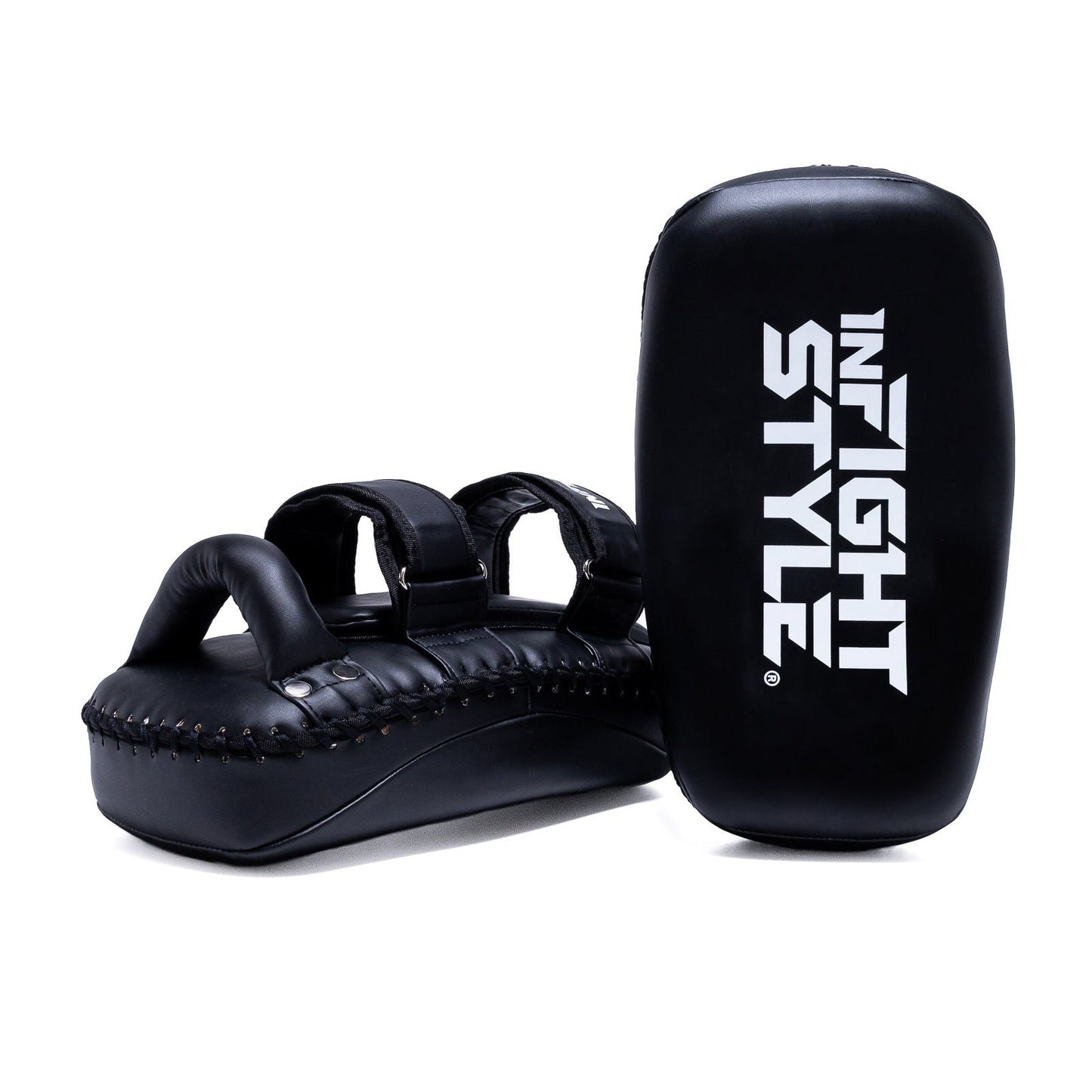 INFIGHTSTYLE KICK PADS SEMI LEATHER DOUBLE-STRAP 2