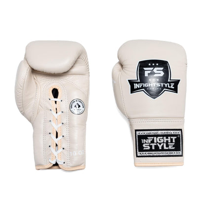 INFIGHTSTYLE GLOVES LEATHER LACE-UP MUAY THAI BOXING PRO