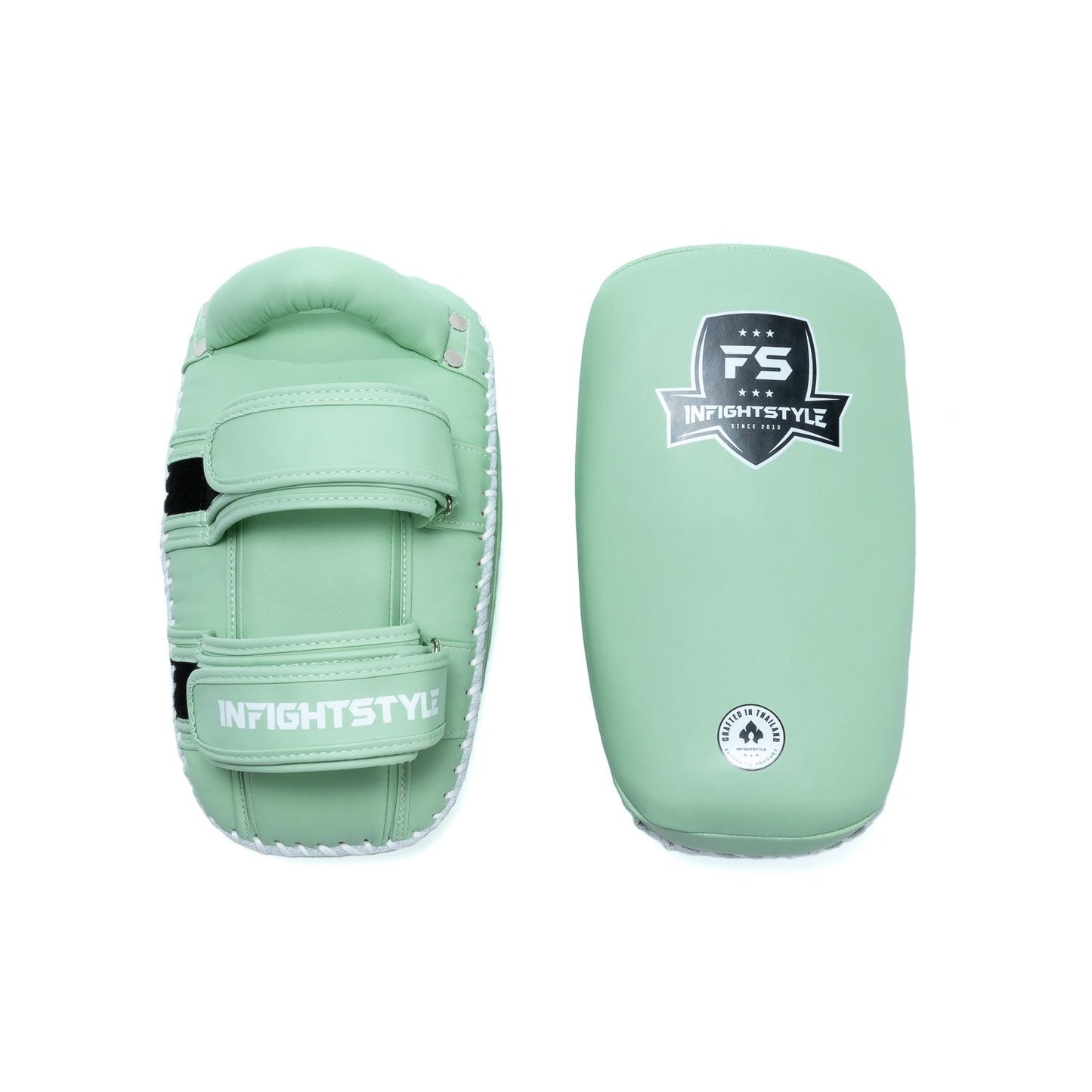 INFIGHTSTYLE KICK PADS SEMI LEATHER DOUBLE-STRAP
