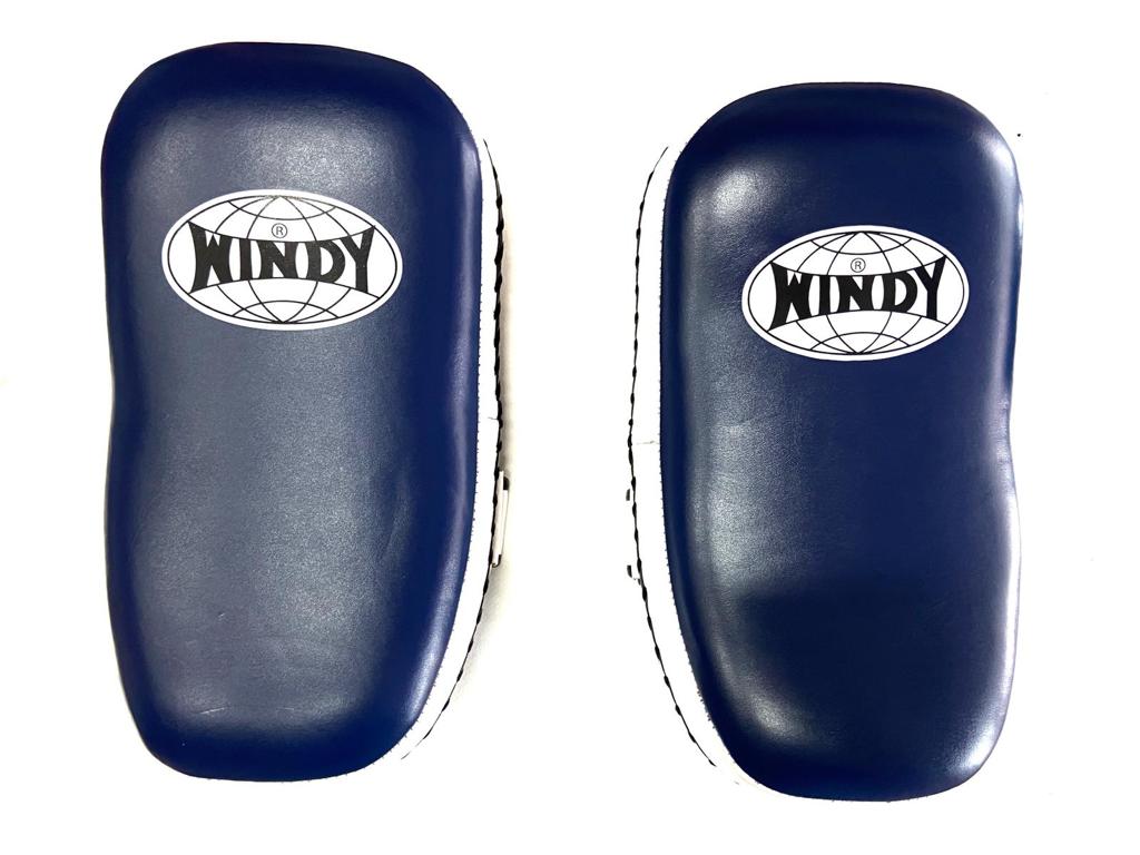 WINDY KICK PADS KP-8 LEATHER HOOK-AND-LOOP CURVED