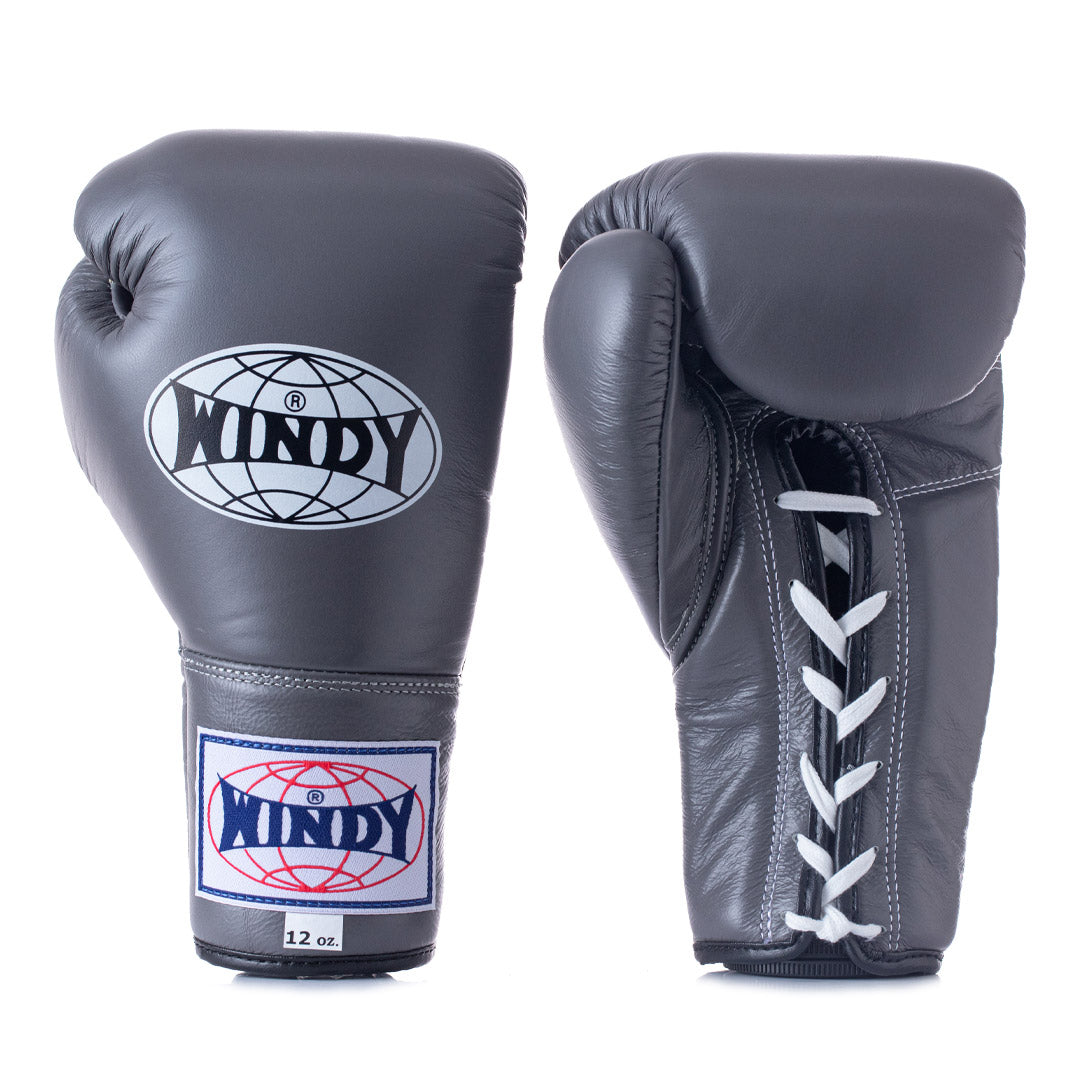 WINDY GLOVES LEATHER LACE-UP BOXING FIGHTING