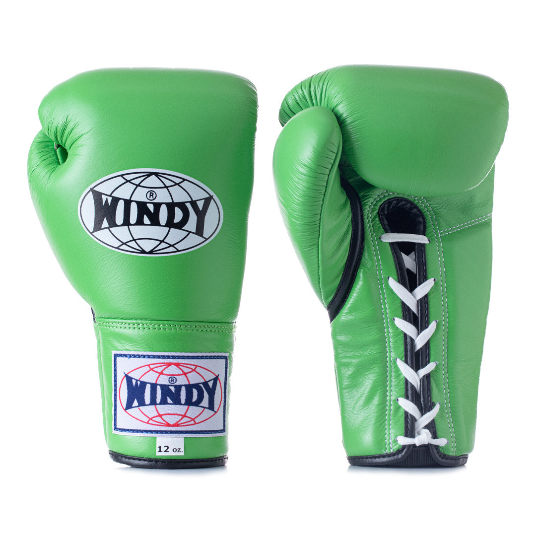 WINDY GLOVES LEATHER LACE-UP BOXING FIGHTING