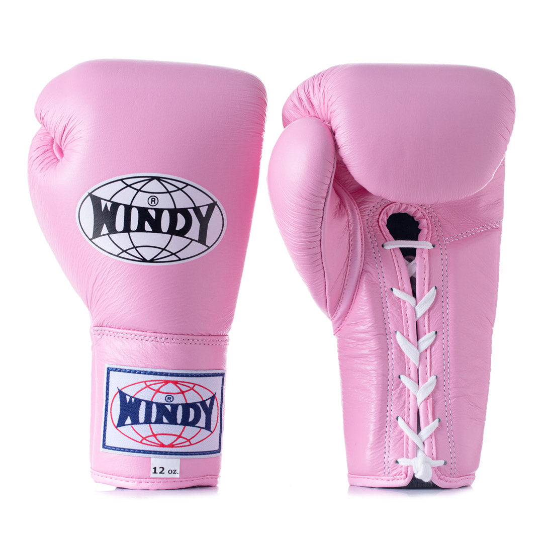 WINDY GLOVES LEATHER LACE-UP BOXING FIGHTING