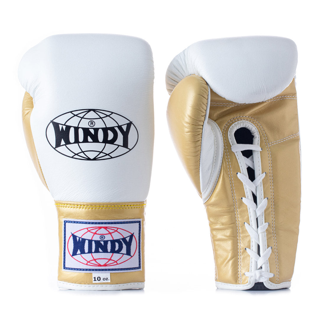 WINDY GLOVES LEATHER LACE-UP BOXING FIGHTING